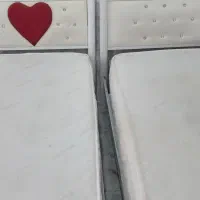 دو عد تخت یک نفره فلزی