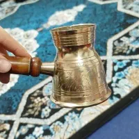 دله قهوه‌جوش عربی دسته چوبی