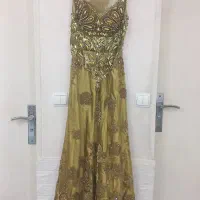 لباس مجلسی سنگدوزی شده همراه با شنل