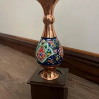 تندیس گلدان مس و پرداز