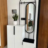 جاکفشی جدید شیارددار آینه دار