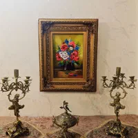 تابلو نقاشی گل کلاسیک مجلسی