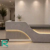 میز پذیرش لابی هتل کد ۱۱۷۰/نیم ست مبلی پارچه راحت