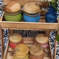 بانکه ادویه درب چوبی