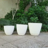 گلدان پلاستیکی وسفالی