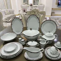 سرویس چینی خارجی رزنتال آلمان ۱۸ نفره نقره ای