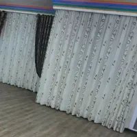 ۲ عدد پرده با دستک