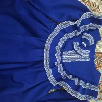 پیراهن با گلسر ست