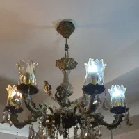 لوستر برنجی جفت