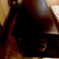تخت ماساژ حرفه ای (ثابت و چوب گردو)