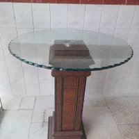 میز شیشه ای پایه پروفیل