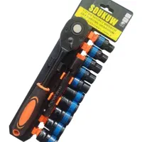 بکس ۱۲ پارچه سیم چین دم باریک اچار شلاقی جعبه آچار