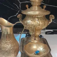 سماور برنجی زنجان استفاده نشده