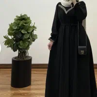 تولیدی مانتو عبایی رنگ مشکی ویژه محرم