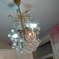 لوستر توپی همراه سه عدد لامپ
