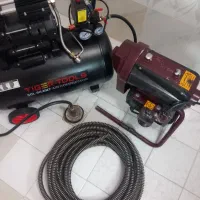 لوله بازکنی با فنر بلند و پمپ باد قوی