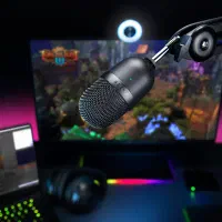 میکروفون ریزر مدل Seiren Mini به همراه تجهیزات