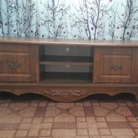 میزتلویزیون طرح چوب کاملا سالم