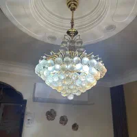 دوعدد لوستر به همراه دیوار کوب