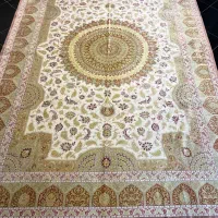 فرش دست باف شش متری تنام ابریشم قم