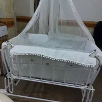 تخت نوزاد سودا تا ۳ سالگی گهواره دار