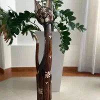 گربه تزئینی جنس چوب