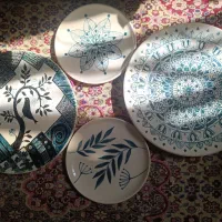 دیوارکوب سرامیکی قلم آبی