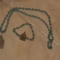 ست گردنبند و دستبند مرغ امین
