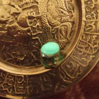 انگشتر گوهر شب چراغ اصل  با مهر طاها