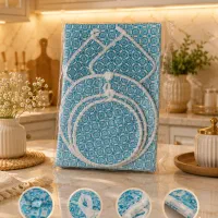 ست آشپزخانه ۶ تکه  دم‌کنی، دستگیره و زیرآبگیری
