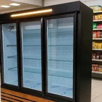 یخچال فروشگاهی هایپری پرده درب دار
