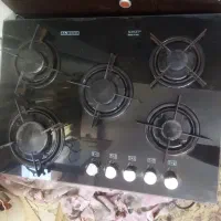 اجاق گاز ۵شعله شیشه‌ای البرز(شیشه ایتالیاییSchott)