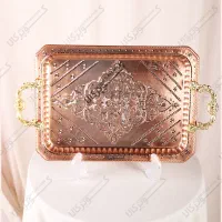 ظروف‌مسی/سینی مسی مستطیل الماس تراش/اقساطی