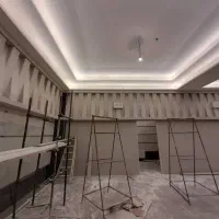 کناف  سقف کاذب  ۶۰×۶۰  کاغذ دیواری پارکت