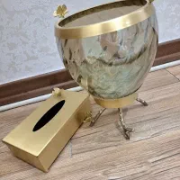 ست سطل و جا دستمال پروانه ای