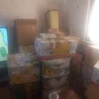 جعبه اثاث کشی با روزنامه