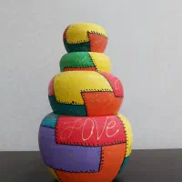گلدان سفالی رنگی