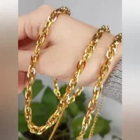 ست گردنبندودستنبد طرح طلا