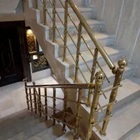 نرده استیل راه پله حفاظ بانکی