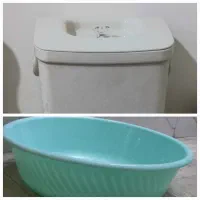 سطل زباله کابینی لیمون،لگن کاملاً نو