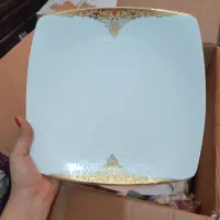 چینی ۶ نفره طلا کوب زیبا