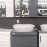 آیینه باکس و روشویی و سنگ