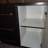 کابینت تمام ام دی اف رنگ کرم قهوه ای