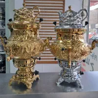سماور های طلای نمیشه طلایی کوره دار و بدون کوره