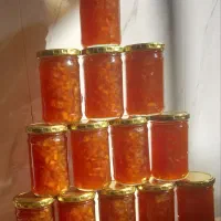 مربای سیب گلاب خانگی خوش عطر و خوش طعم