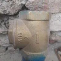 دو عدد شیر فلکه برنجه دو اینج و یک عدد شیر برگشت