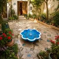 آبنما فواره دار حوض دالبری فواره خور آب نما کوروش