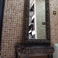 میز آینه چوب و رزین