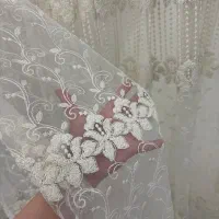 پرده توری  سفید