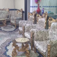 مبل سلطنتی 9نفره|مبلمان خانگی و میز عسلی|جوانرود, |دیوار